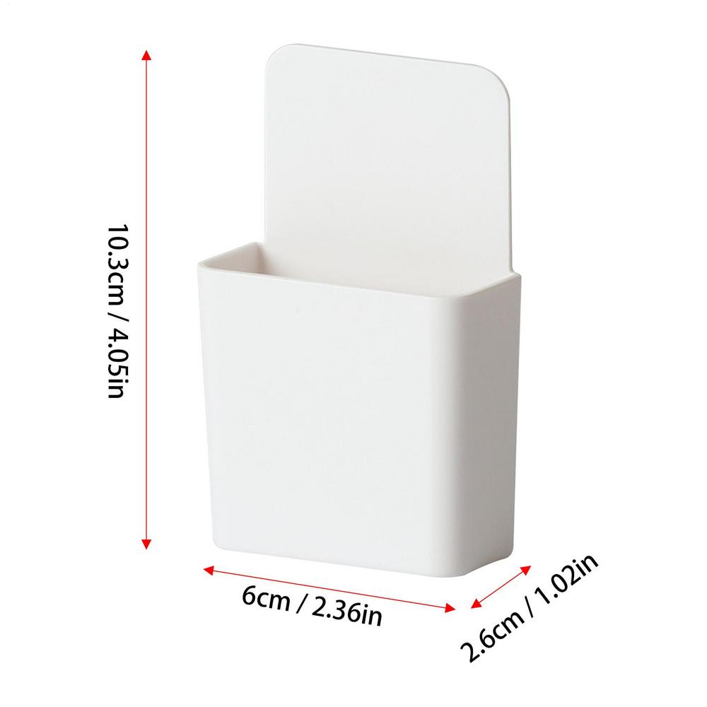 

Белый настенный ящик для хранения без сверления, подставка-полка, органайзер для хранения пультов дистанционного управления, чехол для гостиной, кондиционера, телевизора