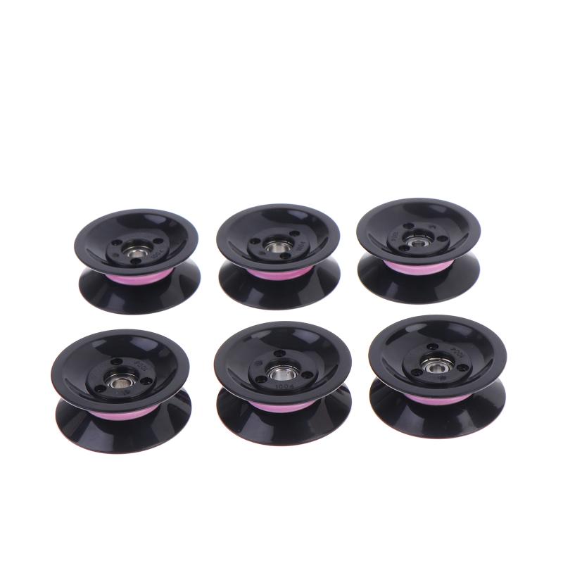 2 Stück 1004 U-Nut V-Nut Rad Wickelmaschine Riemenscheibe Keramik Drahtführungsrad Kombinierte Führungsscheibe