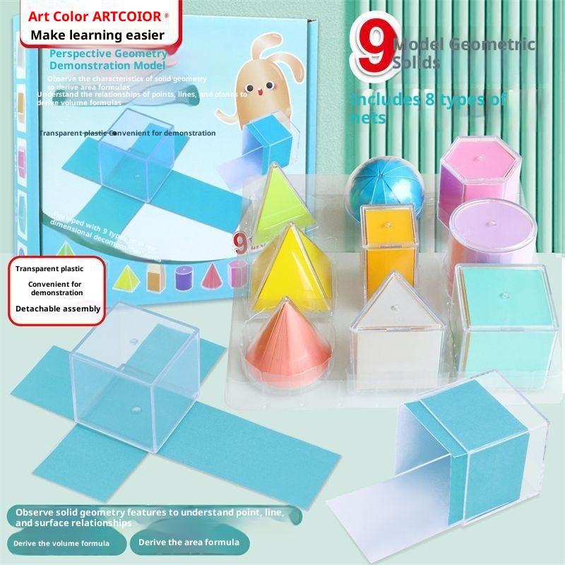 

9/12/15 шт. Образовательные наборы STEM Прозрачные демонстрационные модели геометрии Инструменты визуализации пространственных структур A3