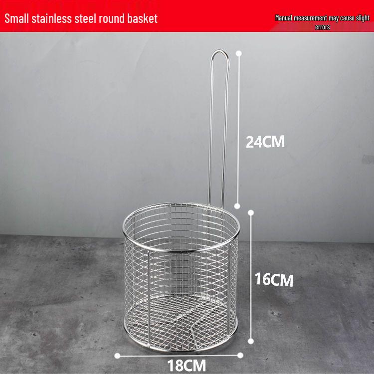 304 Stainless Steel Extra Large Fryer Basket - Square & Round