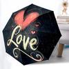 1 Stück Liebesherz Automatisches Öffnen/Schließen Regenschirm Kompakter Faltregenschirm, Ganzjahres-Tragbarer Regenschirm für Damen/Herren F1124260