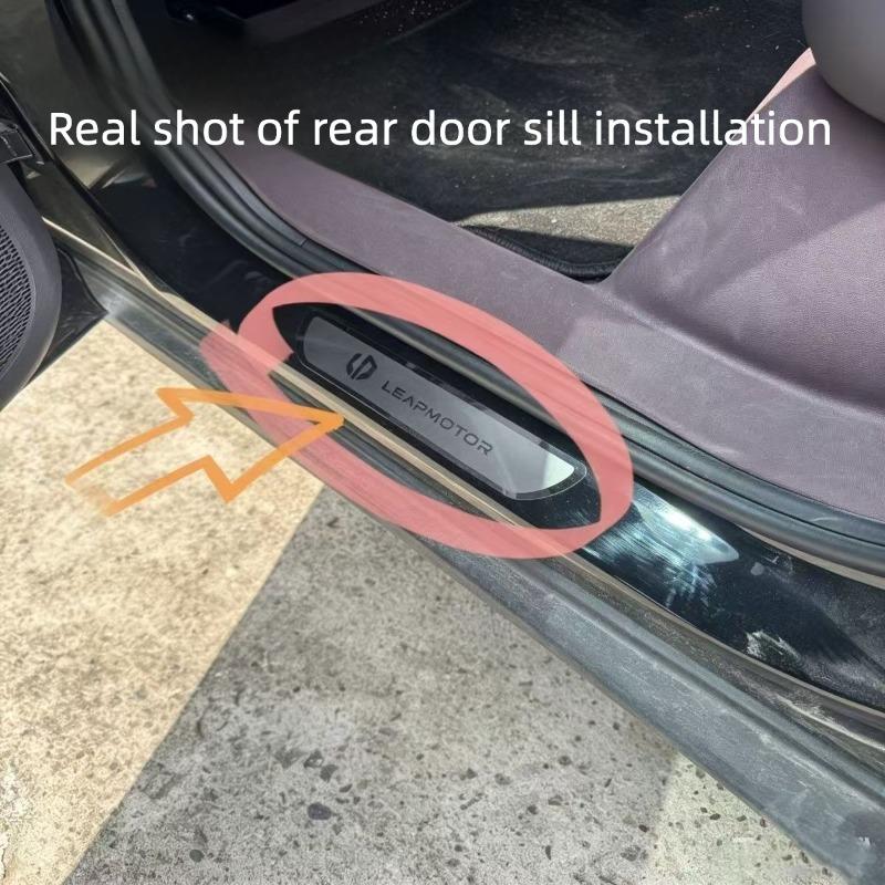 For Leapmotor B10 T03 C10 C11 C16 Car Sill Plate Foot Pedal Anti Stepping Upgrade Modify Accessories