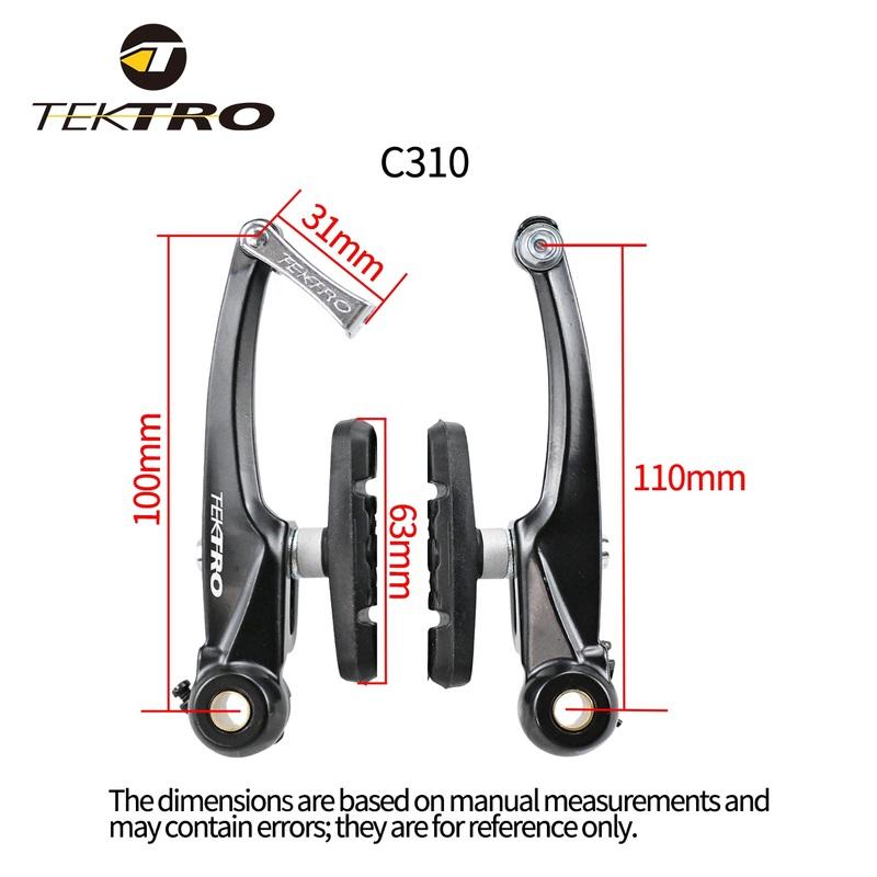 TEKTRO V Brake C310 MTB Bicycle Brake Recreational Bicycle Caliper BMX Brakes Frictio Bicycle Calipers Brake Bike Parts