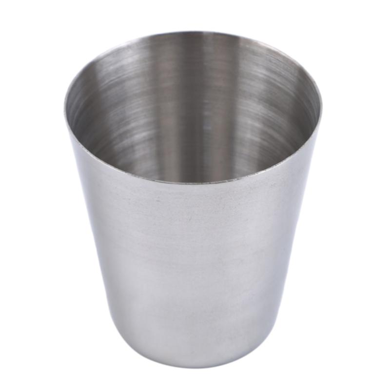 4/6 Stück Outdoor Camping Geschirr Reisebecher Set Picknick Zubehör Edelstahl Wein Bierbecher Whiskey Tassen 30ML