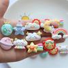 10Pcs New Cute Cartoon Rainbow, Stars, Clouds Series Flat Back Ornament Jewelry Bows Accessories