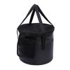 Cloth Folding Bucket with Mesh Pouch Portable Draining Basket Water Container for Outdoor Camping Fishing Car Washing
