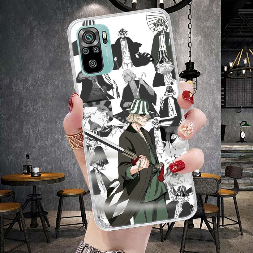 Bleach Kisuke Urahara Soft Phone Case For Xiaomi Redmi Note 15 14 14S 13 12 Pro Plus 12S 11 11S 11E 10 10S 11T 5G Fundas Coque R