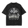 Vote Binface 2026 Washed T Shirt Man Vintage Cotton T-Shirts Summer O Neck Leisure Tee Shirt Design Oversize Clothing