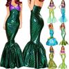 Captivating Floor Length Women Mermaid Costume Cosplay For Halloween And Parties
