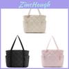 Ladies Tote Bag With Zipper Puffer Design For Casual Travel And Gift