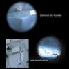 Portable LED Lamp Light Jewelry Loupe Magnifier Handheld 100X Pocket Microscope