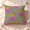 French Fries Cushion Cover Pillow Short Plush Pillow Cute Simple Style For Living Room Bedroom Birthday Gift