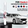 Tool Car Accessories For Mazda 6 2002-2025 GG GH GJ GL Paint Repair Pen Touch Up Scratch Remover DIY Auto Accessories Black W Sqmhc03