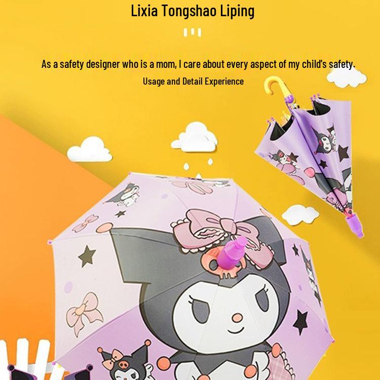 Automatic Dual-Use Kids' Umbrellas - Princess Design for School and Kindergarten