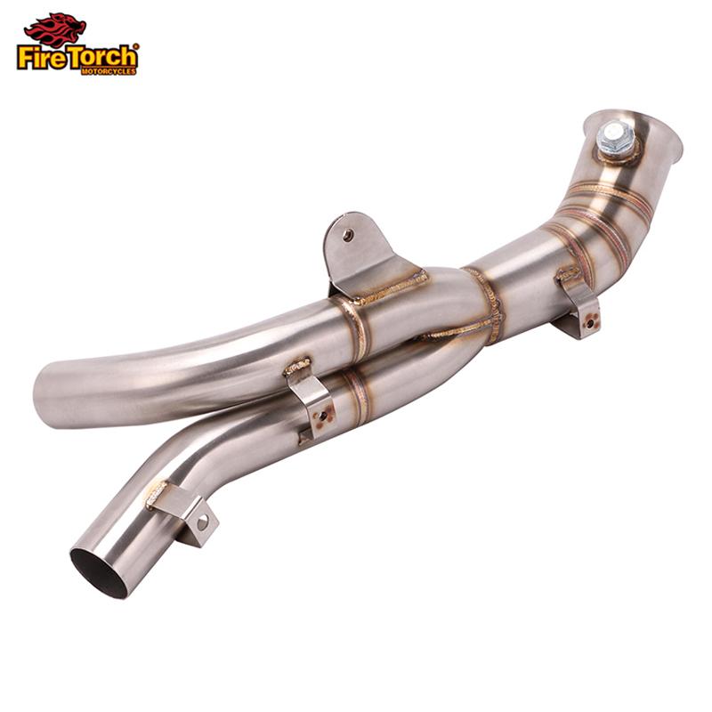 

Slip On For Yamaha YZF R1 2009 - 2014 Motorcycle Exhaust Escape System motocross Modified Mid Link Pipe Connect Original Muffler Stainless Steel A
