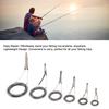 6PCS Rod Guide Rings Tip Repair Kit Stainless Steel Ceramic Various Size Fishing Accessory for DIY Rod Fishing Pole