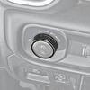 For Dodge Ram 1500 19-25 Black Aluminum Headlight Switch Button Cover Trim Ring