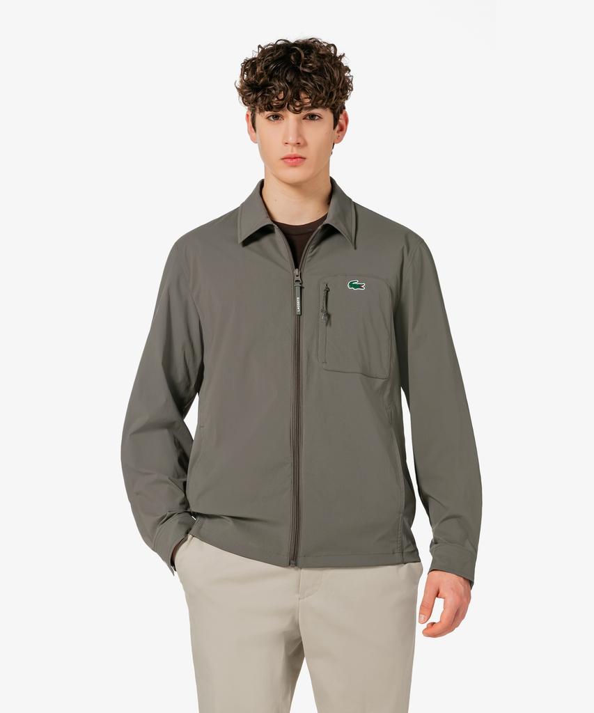 Lacoste Men'S Woven Shirt-Style Jumper Sh797E-56G Bmy