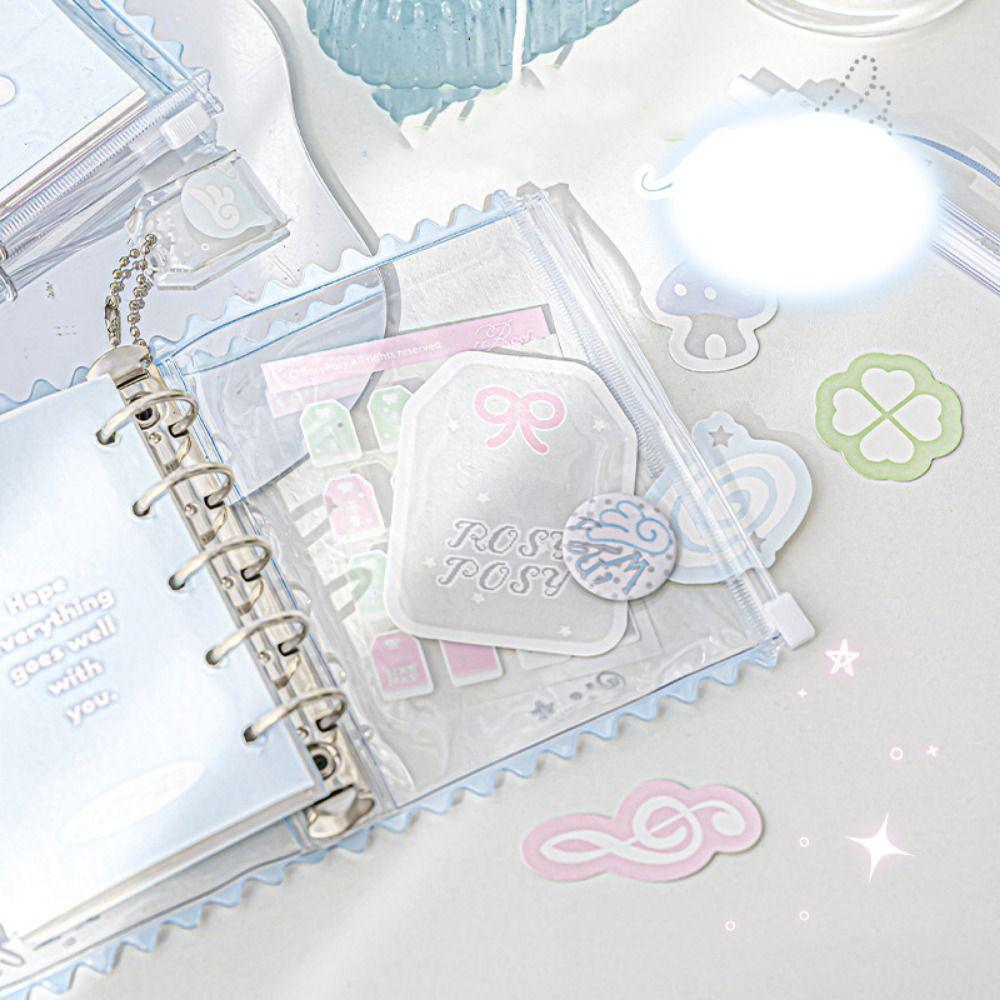 Mini Loose-leaf Notebook Hand Ledger Hand Account Book M5 Pocket Binder Notebook  School