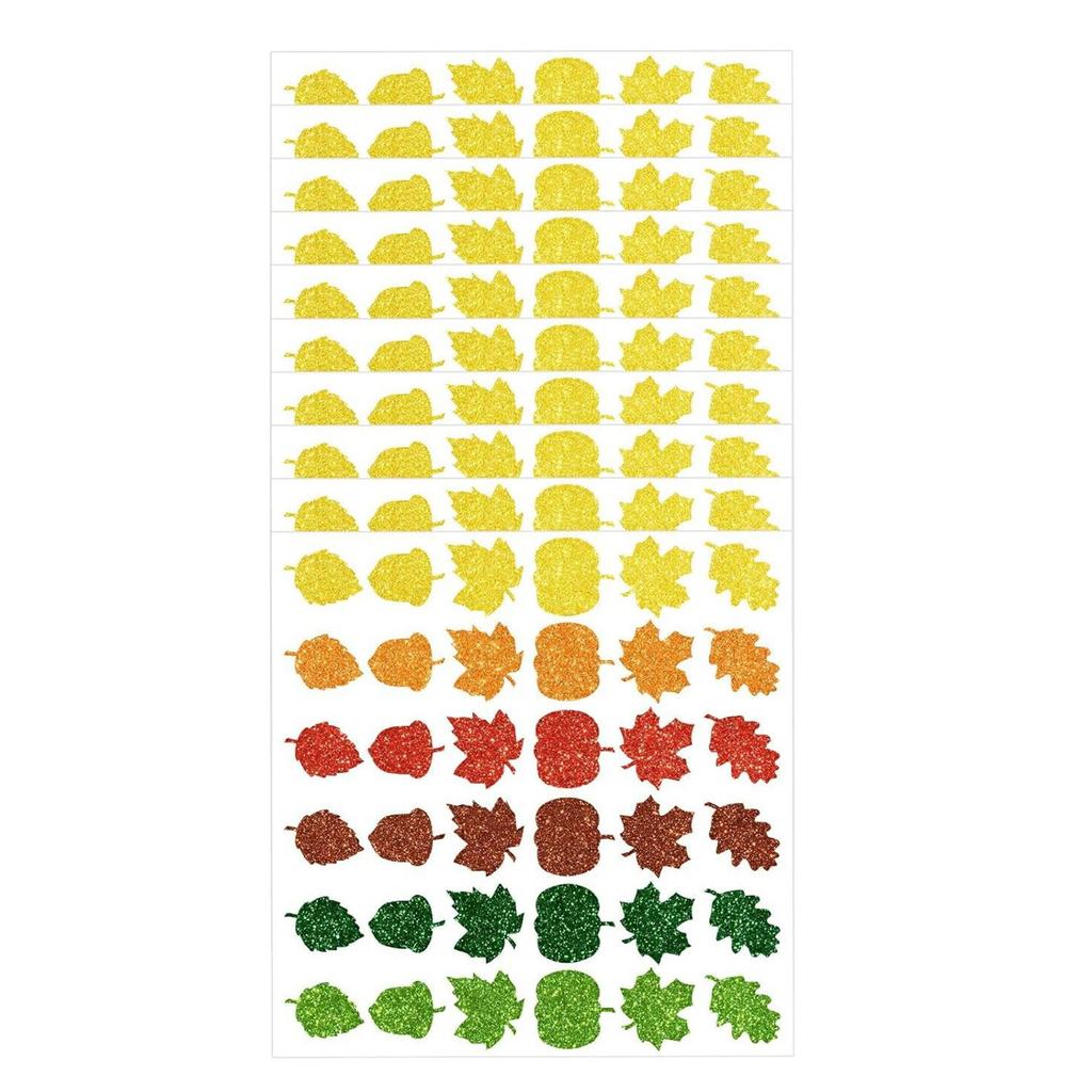 10 Sheets Reward Sticker Autumn Sticker Labels Maple Leaf Sticker Decorative Sticker Thanksgiving Day Sticker
