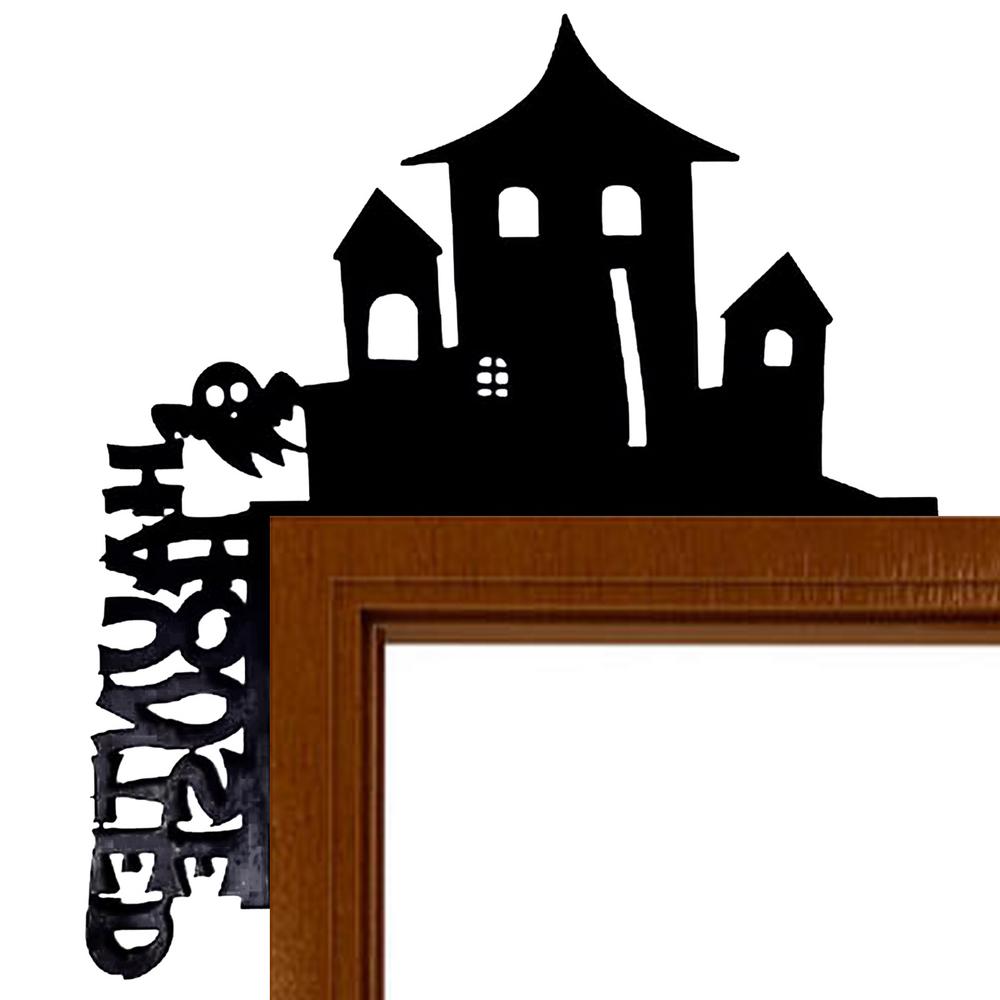 Door Topper Metal Spooky Door Sign Horror Doorframe Ornament For Halloween Bedroom Haunted House Living Room Bathroom Apartment