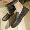 Fashion Quality Men Casual Low Shoes Leather Men Fashion Business Party Wedding Loafers Moccasins Light Comfortable Flats Driving Shoes