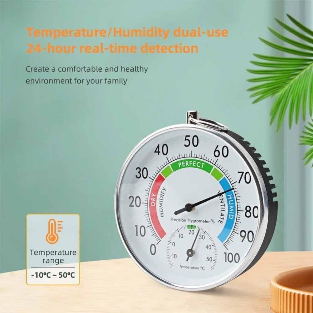 2 In 1 Analog Thermo-hygrometer Decorative Style Temperature Humidity Gauge  Sauna Room