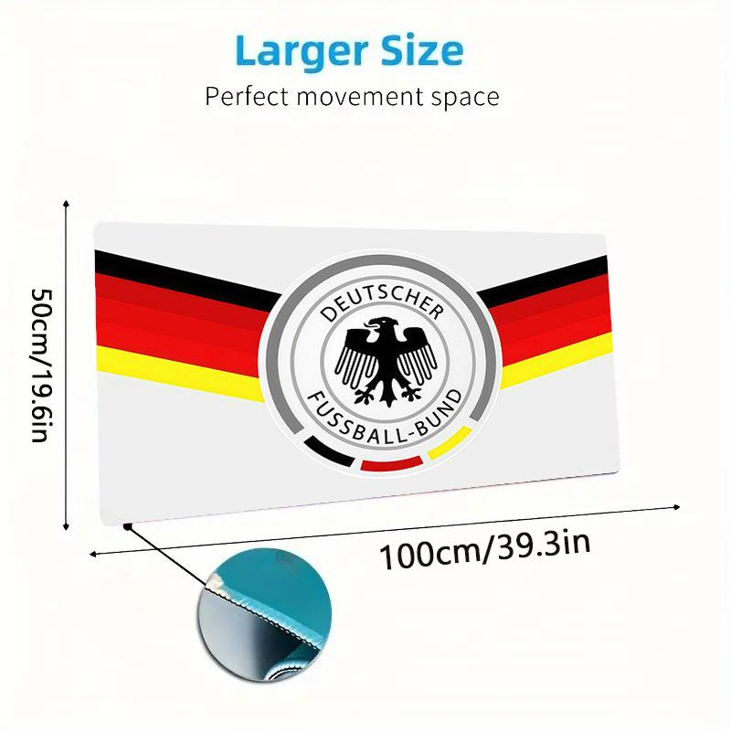 Germany National Football Team Print Cushion Non-slip Laptop Tablet Big Mousepad XXL Mat Mini PC Playmat With Lock Edge