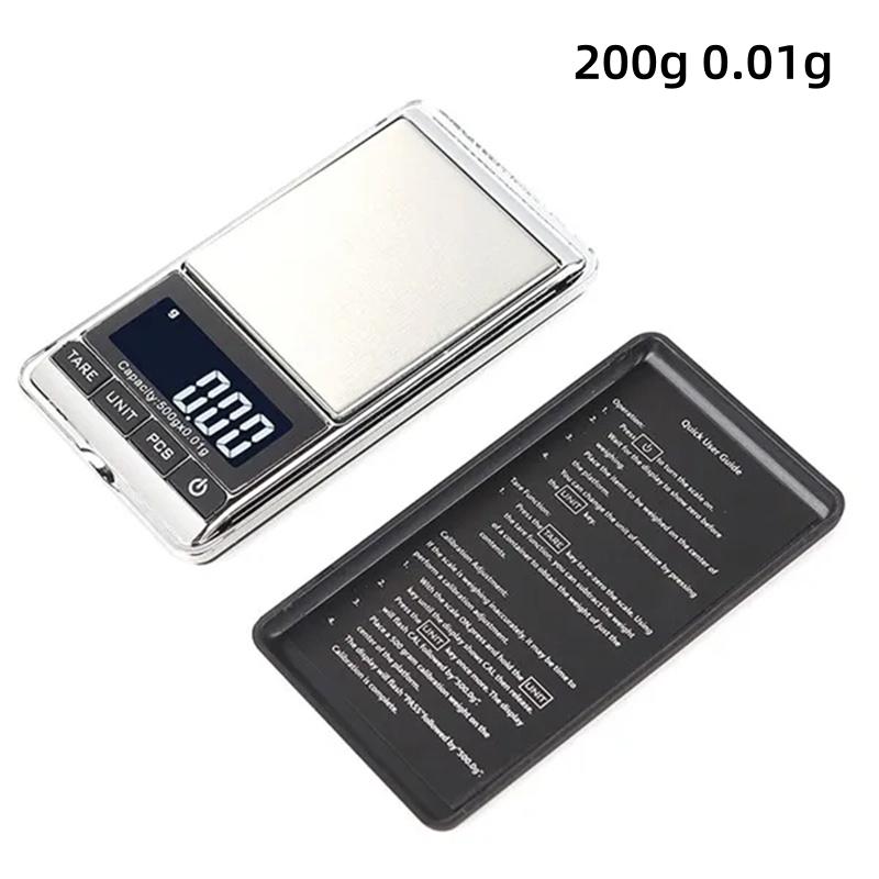 Mini Digital Scale 100/200/500g 0.01g High Accuracy LCD Backlight Electric Pocket Scale for Jewelry Gram Weight for Kitchen