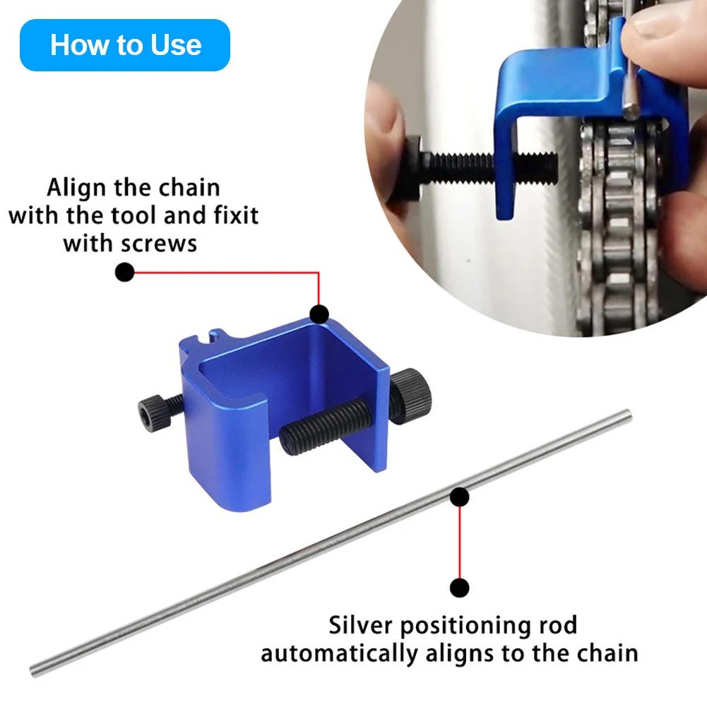 Motorcycle Chain Alignment Tool Aluminium Sprocket Chain Adjustment Tool Fast and Accurate Motorcycle Chain Alignment Universal