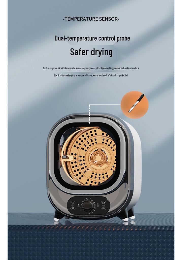 Mini Clothes Dryer for Baby and Underwear - Compact Quick Dry Machine for Dorms
