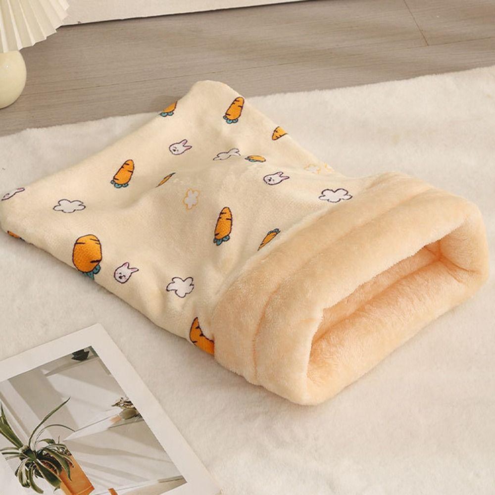 Cute Cat Sleeping Bag Cartoon Thickened Cat Cave Bed Pocket Type Winter Warm Cat Nest Mat Pet Supplies