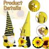 Bee Festival Sunflower Gnome Ornaments - Faceless Rudolph Doll Decor