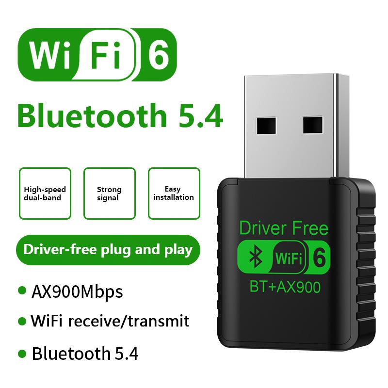 

2 IN 1 Dual Band 900Mbps USB WiFi Bluetooth Adapter 2.4G/5GHz Wi-Fi Dongle High-Speed Wireless Network Card Receiver PC Laptop