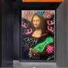 Reproduktionen Graffiti-Kunst Mona Lisa Leinwand Malerei Dollar Poster und Druck Wand Kunst Bild für Wohnzimmer Dekoration Cuadros