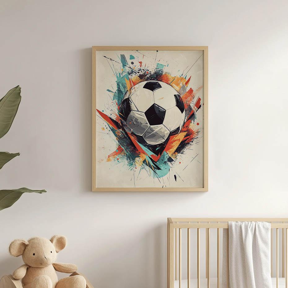 Plakat Piłkarska Energia Plakat Piłkarska Energia, 30X40 Cm, Bez Ramy, Płótno Premium Na Blejtramie