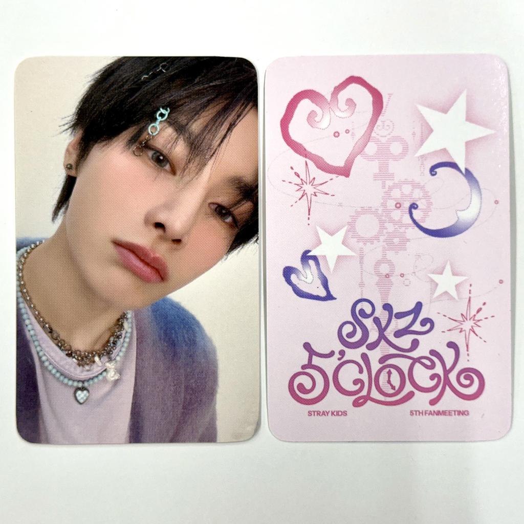 Stray Kids 5. Fanmeeting 5'CLOCK JYP SHOP POB Fotokarta