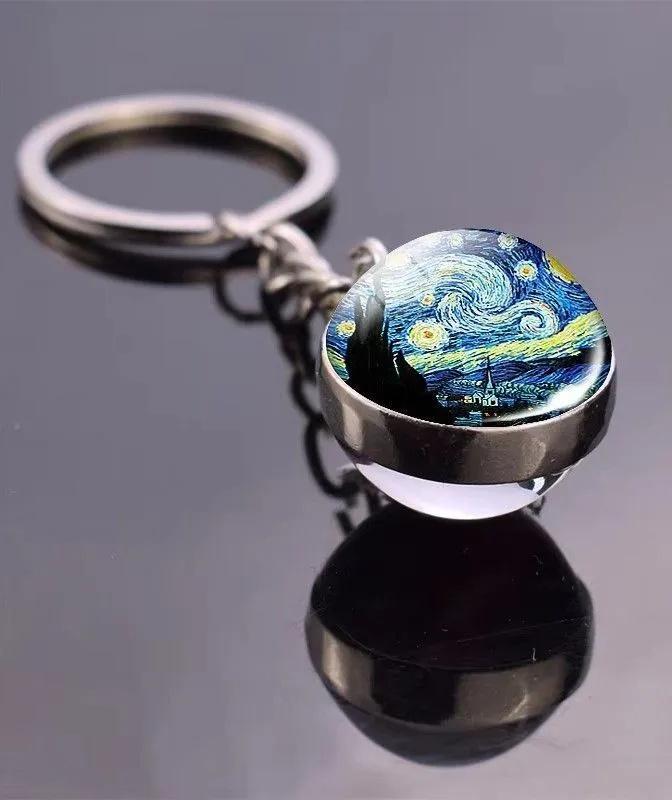 Кристальный брелок One Size синий