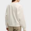 FILA Fashionable Versatile Knitted Round Neck Pullover Sweatshirt Women sweatshirt Cloud-Mushroom-White F11W519214FWT
