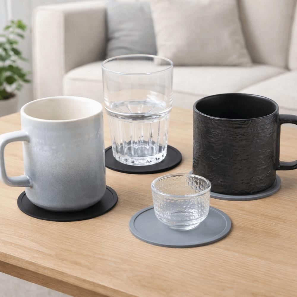 12Pcs Heat Resistant Drink Coasters 10cm Diameter Table Placemats  Coffee Mug Protection