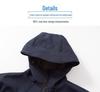 Unisex Fleece-Lined Windproof Waterproof Softshell Hooded Jacket for Outdoor Camp & Hike