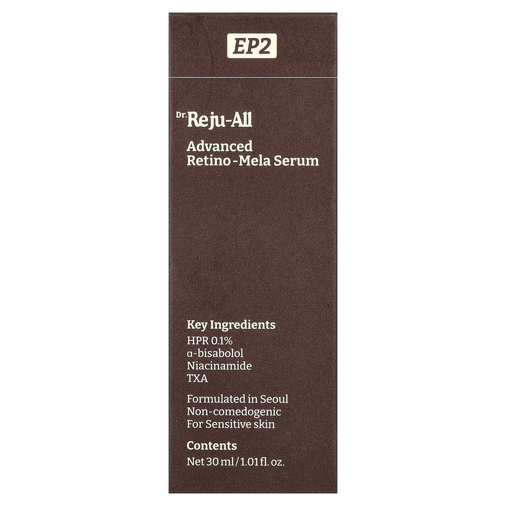 Dr. Reju-All, Advanced Retinol-Mela Serum, For Sensitive Skin, 30ml (1.01 fl oz)