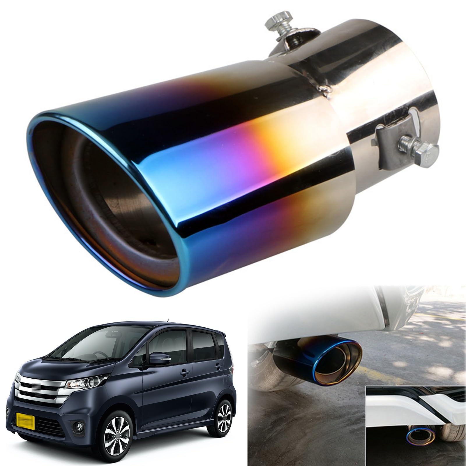Nissan Days B21W (AA0) Type Exclusive Muffler Cutter Car Tailpipe Custom Exhaust Exhaust Pipe song синий