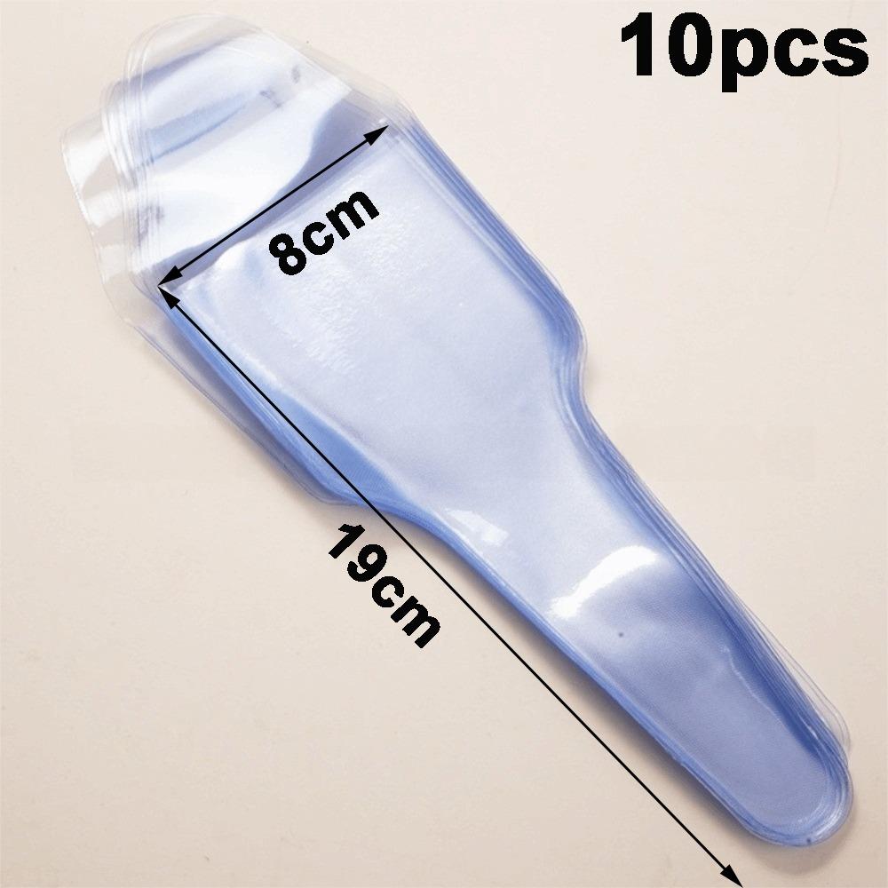 10pcs Single-sided Hair Scissors Sleeves PVC Waterproof Sharpening Tool Protection Disposable Scissors Bag Tool Protection