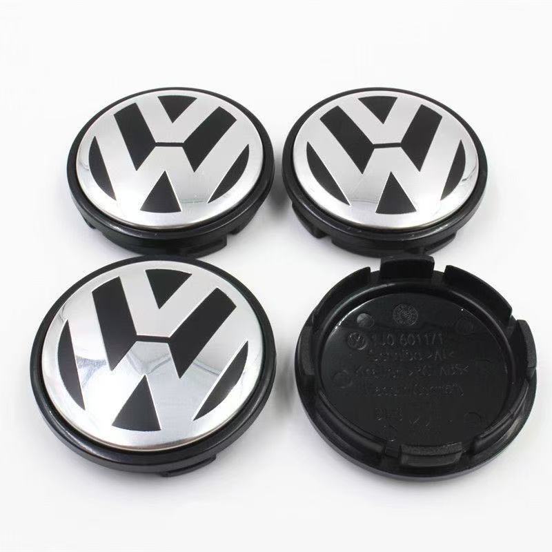 4pcs Wheel Center Hub Caps 55mm 56mm 65mm 70mm 76mm wheel cover For VW Polo Golf 4 5 6 7 B5 B6 B7 Touran CC Passat accessories