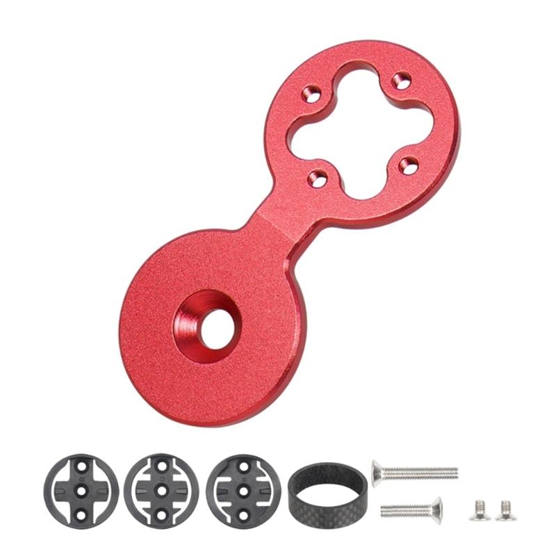 Bicycles Computer Holder Stopwatch Mount Bike Stem Top Phone light Brackets Bicycles Speedometers Holder Stem Top Caps красный
