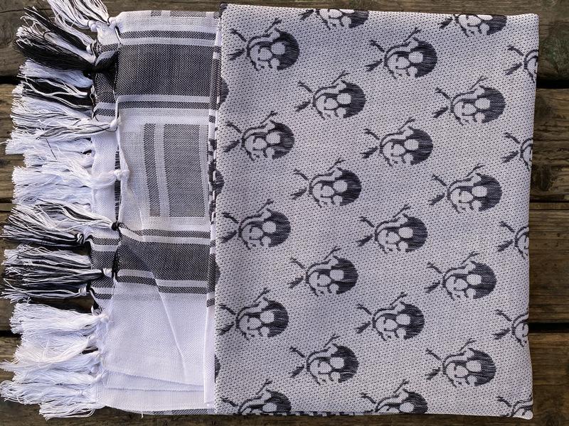 Military Camouflage Tassel Scarf - Outdoor Arab Shawl, Headscarf for Spring & Summer