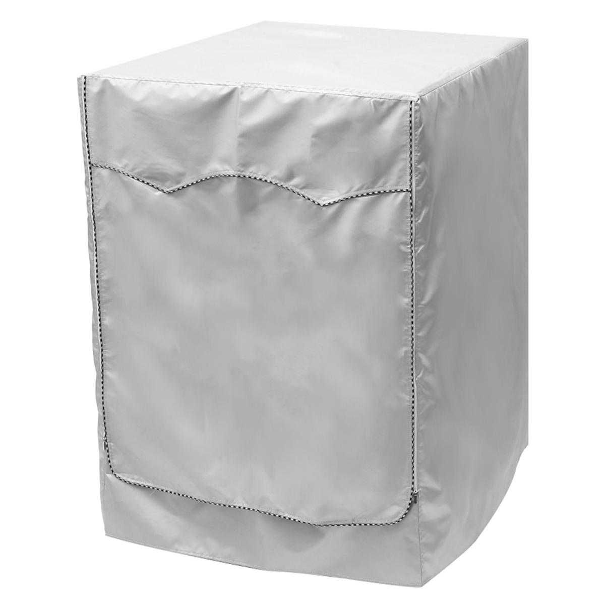 

Чехол для стиральной машины с барабаном, водонепроницаемый, полностью затеняющий, солнцезащитный роликовый чехол от пыли для фронтальной загрузки, защитный чехол для стиральной машины с сушкой 60x55x85cm