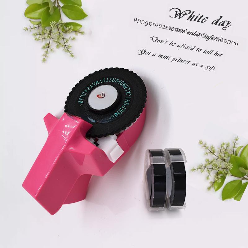 TikTok Xidi C101 Mini Manual Label & Embossing Machine with Decorative Tape and Engraving Capabilities.