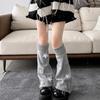 Star Decoration Knit Long Socks Striped Leg Warmers Vintage Boot Cuffs  For Women